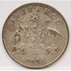AUSTRALIA 1956 . SIXPENCE AUSTRALIA 1956 . SIXPENCE